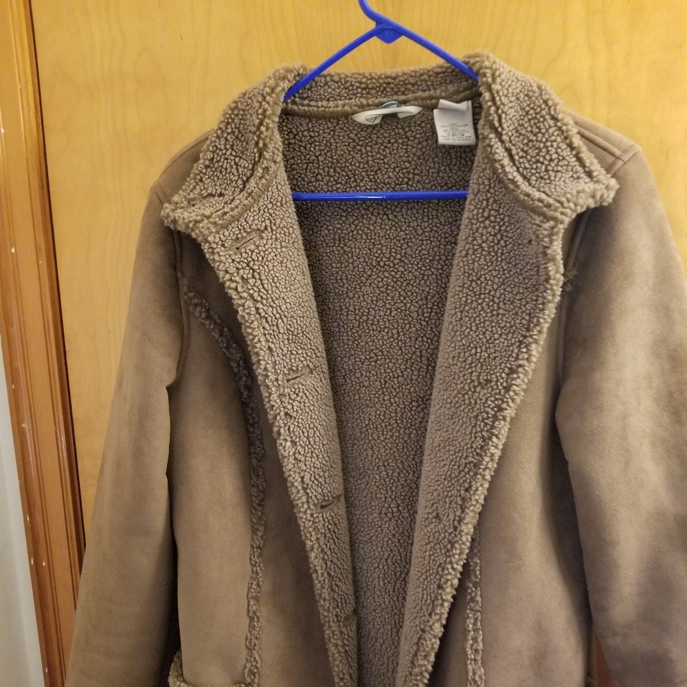 Winter fleece lined coat